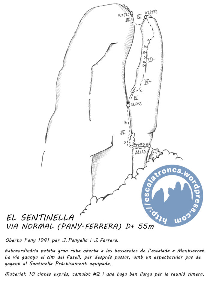 Ressenya de la via Normal al Sentinella (Pany-Ferrera)